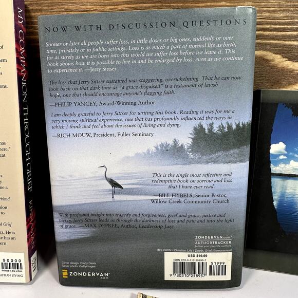 Grief Healing Book Bundle Set Faith Based Christian Encouragement Lot of 4 Loss - Picture 7 of 9